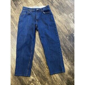 Lands' End Traditional Fit Blue Jeans size 33 heavy denim